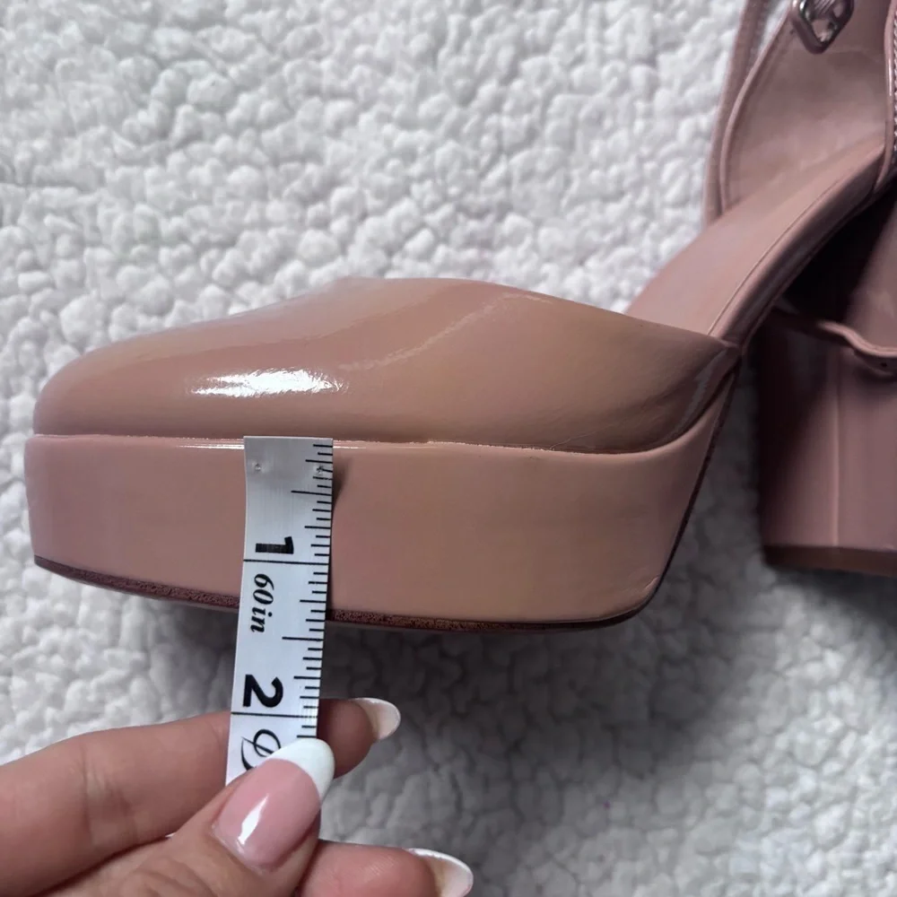 Target a New Day Tan chunky Platform Heels 9 1/2